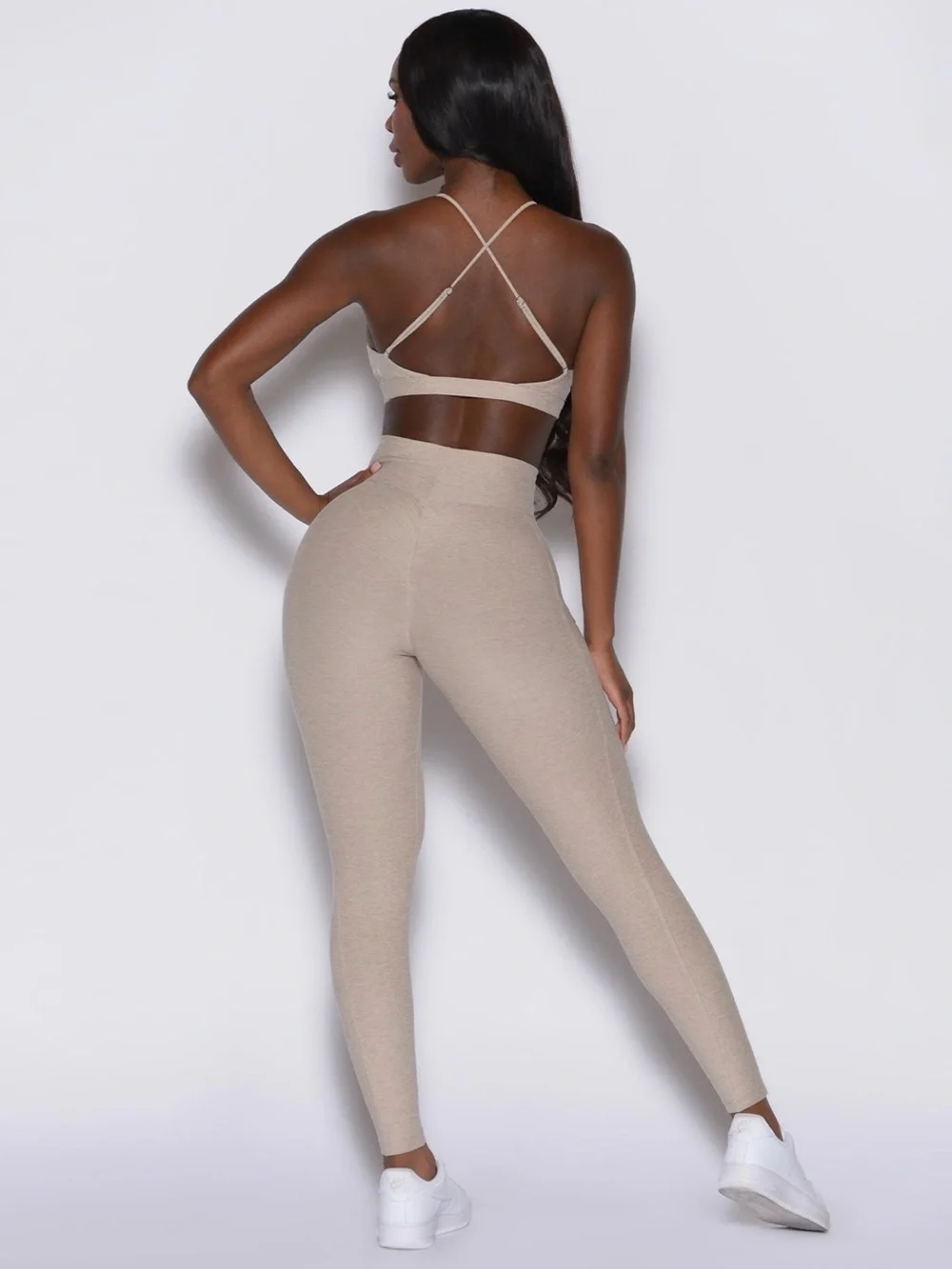 Bombshell Sportswear Curves Taupe Leggings
